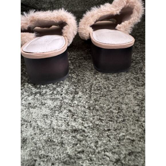 3 for $9 Sancturary Furry Leather Slip On Mules 7 EUC Rascal - Picture 8 of 9